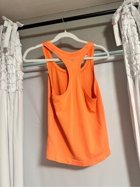 lululemon athletica Orange Racerback Workout Tank